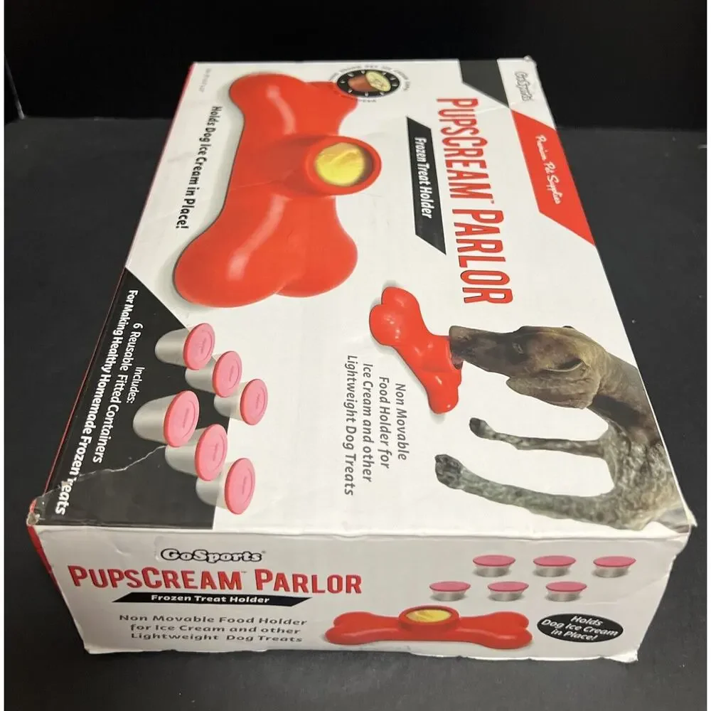 Pets Pupscream Parlor Non-Slip Frozen Dog Treat Ice Cream Holder No Mess Unused